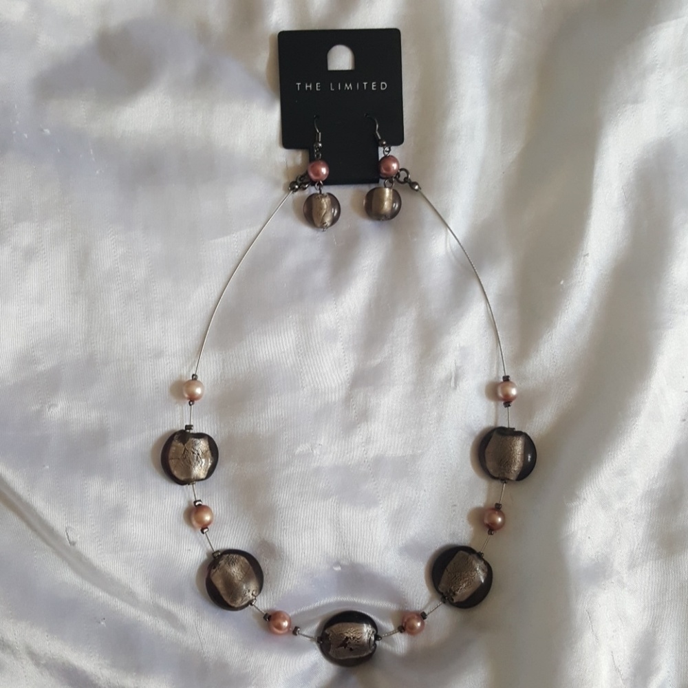 The Limited necklace & earrings set